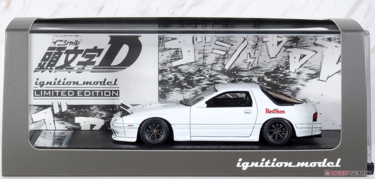 INITIAL D Mazda Savanna RX-7 Infini (FC3S) White (ミニカー) パッケージ1