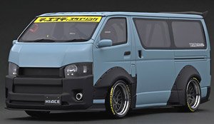 T・S・D WORKS HIACE Blue Gray (ミニカー)