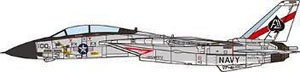 US Navy F-14A Tomcat VF-41 Black Aces 1978 (Pre-built Aircraft)