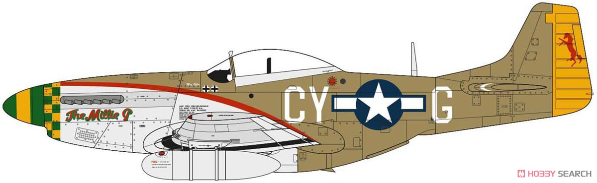 ノースアメリカン P-51Dマスタング (プラモデル) 塗装1
