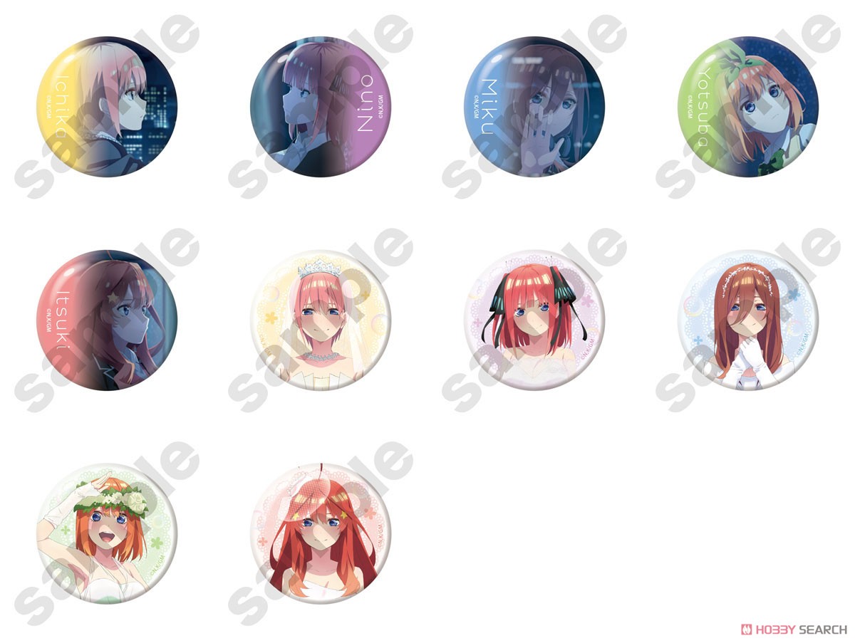 [The Quintessential Quintuplets] Can Badge (Set of 10) (Anime Toy) Item picture1