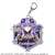 Neptunia x Senran Kagura: Ninja Wars Big Acrylic Key Ring Design 05 (Purple Heart) (Anime Toy) Item picture1