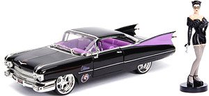1959 Cadillac (DC Comics) w/Catwoman Figurine (Completed)