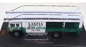 フィアット 673 レーシングトランスポーター 1976 「Lancia Alitalia Rally Team」 (ミニカー)