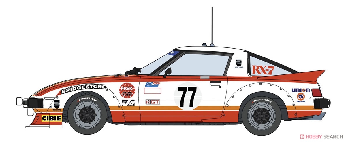 マツダ サバンナ RX-7 (SA22C) `1979 デイトナ CAR No.77` (プラモデル) 塗装1