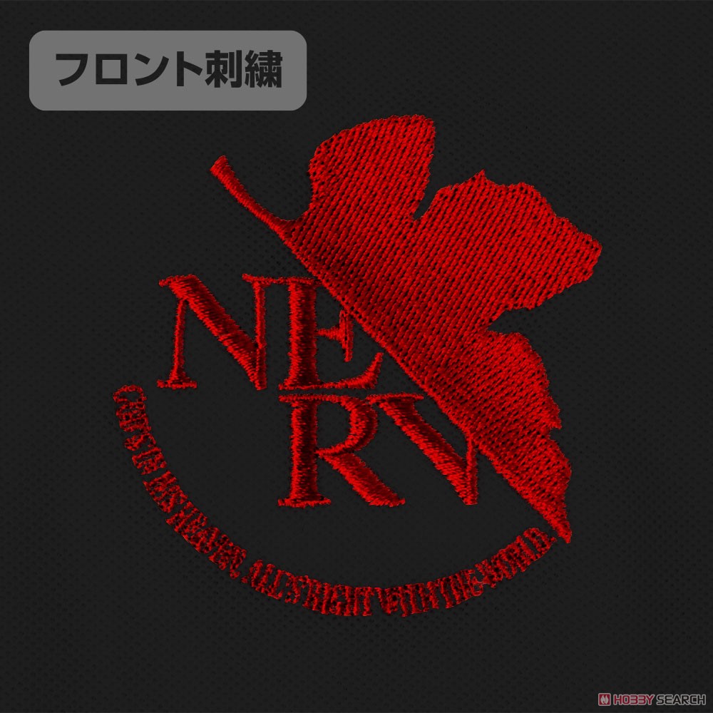 EVANGELION NERV 刺繍ポロシャツ BLACK XL (キャラクターグッズ) 商品画像3