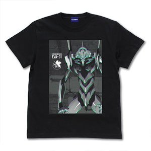 Evangelion Evangelion Unit 01 Effect Visual T-Shirt Black L (Anime Toy)