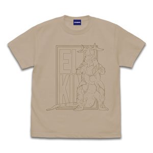 ウルトラセブン エレキング イラストタッチTシャツ LIGHT BEIGE XL (キャラクターグッズ)