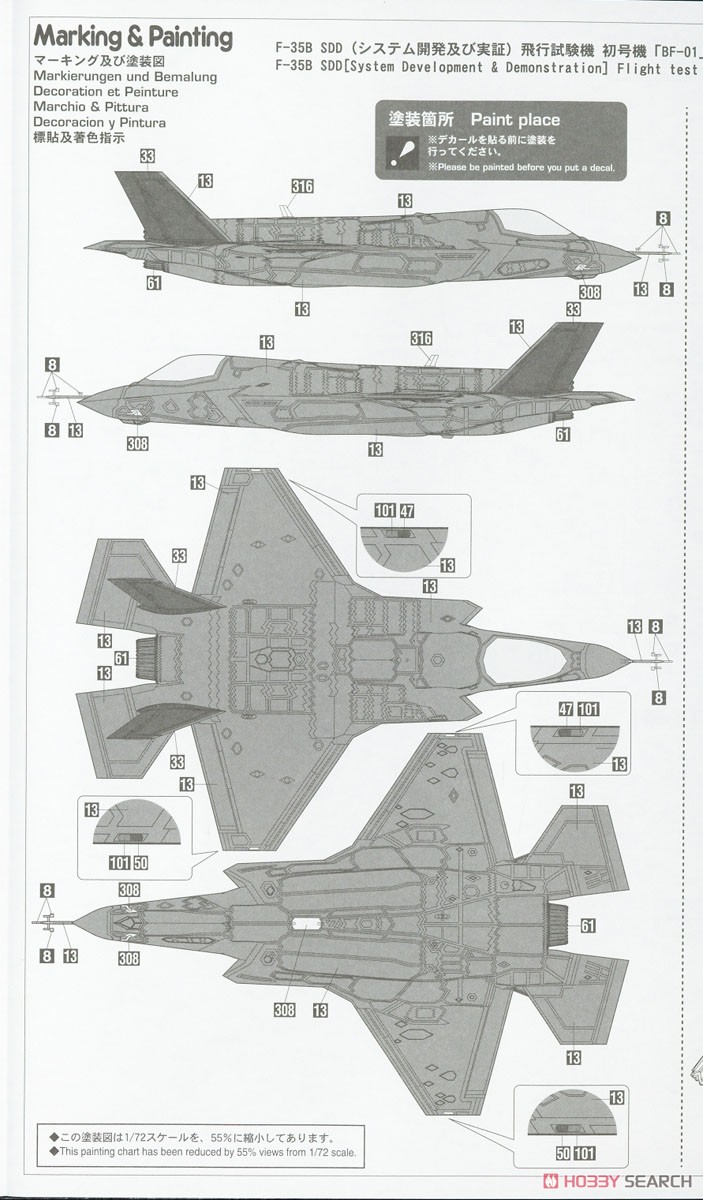 F-35 ライトニングII (B型)`プロトタイプ` (プラモデル) 塗装3