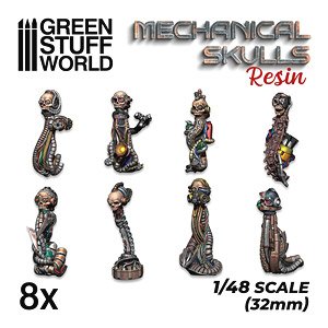Diorama Accessory Resin Mechanical Skulls (Plastic model)