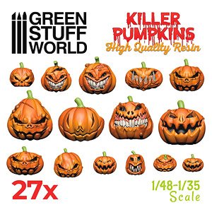 Diorama Accessory Resin Killer Pumpkins (Plastic model)