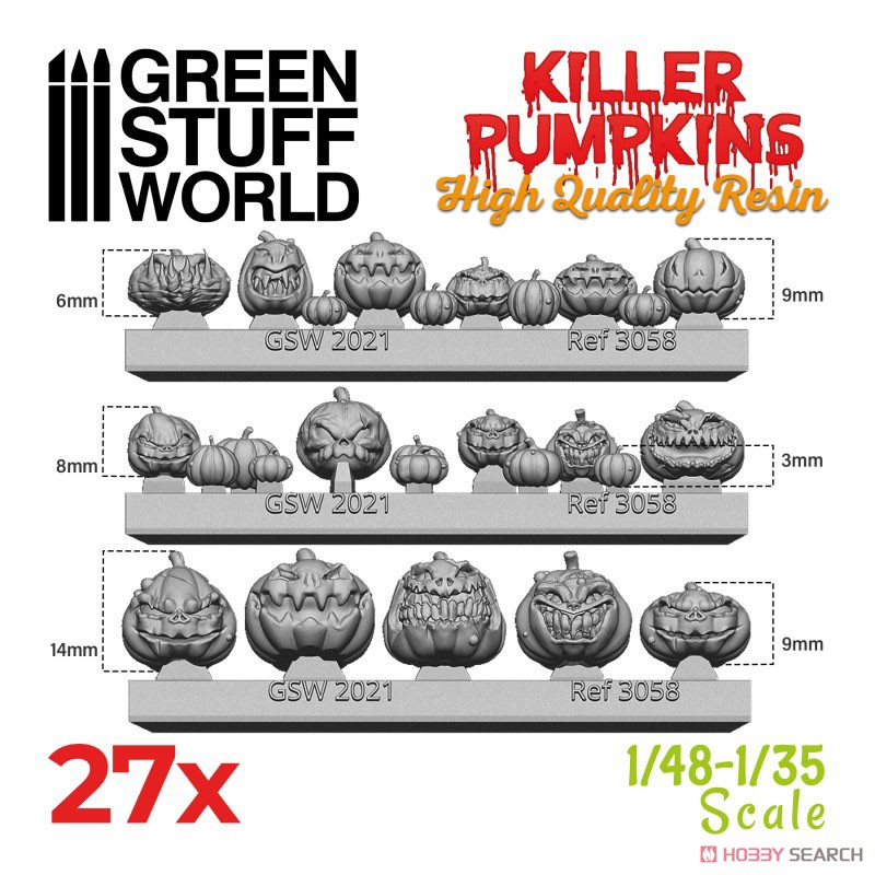 Diorama Accessory Resin Killer Pumpkins (Plastic model) その他の画像2