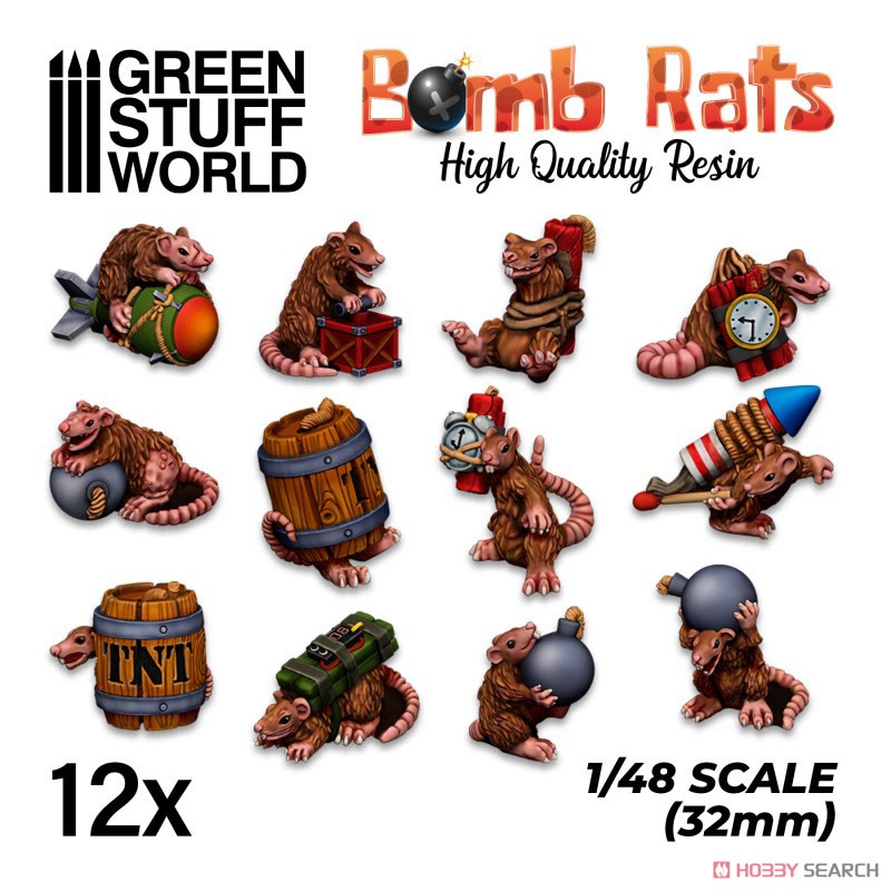 Diorama Accessory Bomb Rats Resin Set (Plastic model) Other picture1
