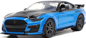 2020 Ford Mustang Shelby GT500 Gross Blue / Black (Diecast Car)