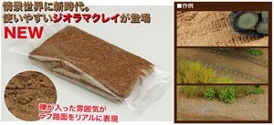 スーパー軽量粘土 ジオラマクレイ (ダート路面ブラウン)