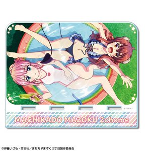 TV Animation [The Demon Girl Next Door 2-Chome] Acrylic Smartphone Stand Design 01 (Yuko Yoshida & Momo Chiyoda/A) (Anime Toy)
