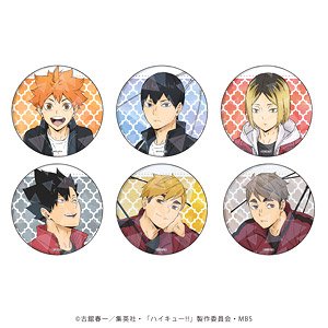 ホログラム缶バッジ(65mm) 「ハイキュー!!」 01 レインver. (6個セット) (キャラクターグッズ)
