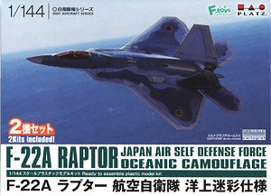JASDF F-22A Raptor Sea Camouflage (Set of 2) (Plastic model)