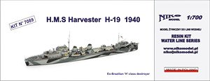 H.M.S Harvester H-19 1940 (Plastic model)