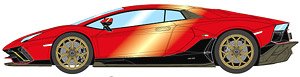Lamborghini Aventador LP780-4 Ultimae 2021 (Leirion Wheel) Rosso Edesto / Black (Diecast Car)