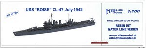 米海軍ブルックリン級軽巡洋艦 CL-47ボイシ1942 (プラモデル)