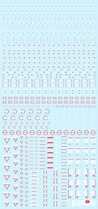 1/100 RB02 Caution Decal White & Red (1 Sheet) (Material)