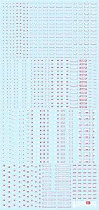 1/100 RB03 Caution Decal White & Red (1 Sheet) (Material)