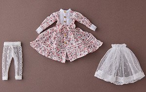 Harmonia Humming Special Outfit Series Flower Print Dress (Pink) Designed By Silver Butterfly (Fashion Doll)