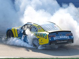 `ジャスティン・オルゲイアー` #7 HELLMANN`S シボレー カマロ NASCAR Xfinityシリーズ テネシー・ロッテリー250 ウィナー (ミニカー)