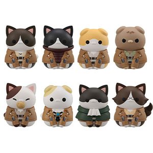 Mega Cat Project Attack on Titan `Attack on Nyanko` Survey Corps Assembly! (Set of 8) (PVC Figure)