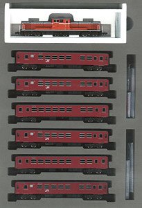 J.R. Chikuho Main Line Passenger Car Train (Series 50, Remodeling Air Conditionered Car) Set (7-Car Set) (Model Train)