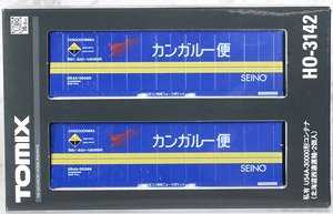 1/80(HO) Private Ownership Container Type U54A-30000 (Hokkaido Seino Transportation, 2 Pieces) (Model Train)