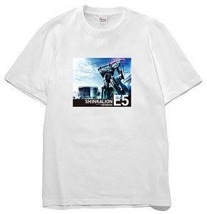 『新幹線変形ロボ シンカリオン』 E5白 XL デジラマTシャツ (キャラクターグッズ)