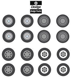 Auto Body Shop - Wheel & Tire Packs Series 8 - First Generation (1981-93) Dodge Ram Trucks (ミニカー)