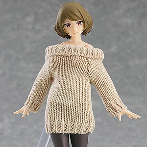 figma 女性body (チアキ) with オフショルセーターワンピ (フィギュア)