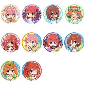 映画「五等分の花嫁」 ぷちちょこトレーディング缶バッジ (10個セット) (キャラクターグッズ)