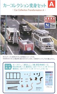 Visual Scene Accessory 132 Car Collection Transformation A (The Car Collection Customize Set A) (Model Train)