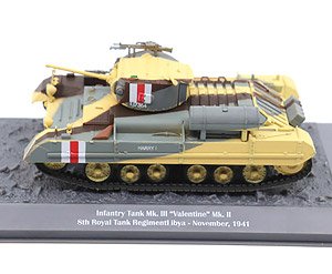 WW.II イギリス軍 歩兵戦車Mk.III `バレンタイン` Mk.II 第8王立戦車連隊 「1941年11月 リビア」 (完成品AFV)
