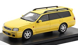NISSAN STAGEA 25t RS FOUR S (1998) ライトニングイエロー (ミニカー)