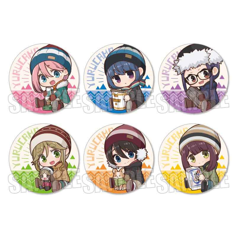 Trading Can Badge Laid-Back Camp Season 2 Gyugyutto (Set of 6) (Anime Toy) Item picture7