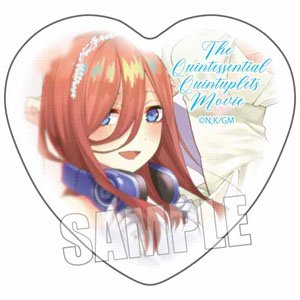 ハート缶バッジ 映画 五等分の花嫁 中野三玖(ドレス) (キャラクターグッズ)