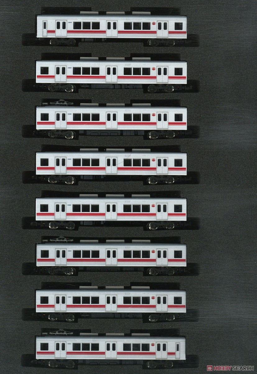 Tokyu Series 1000 (1010 Formation Style) Eight Car Formation Set (w/Motor) (8-Car Set) (Pre-colored Completed) (Model Train) Item picture1