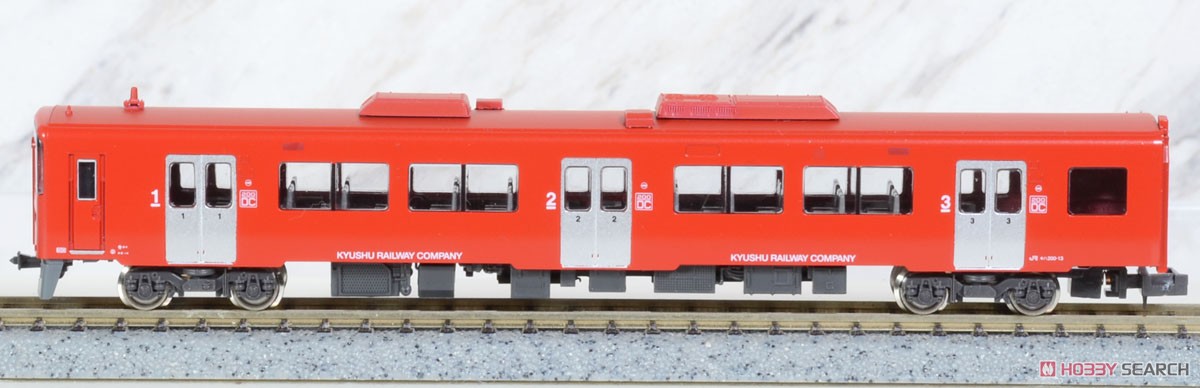 J.R. Kyushu Type KIHA200 (Red, 13+1013+12+1012) Four Car Formation Set (w/Motor) (4-Car Set) (Pre-colored Completed) (Model Train) Item picture2