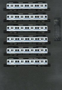 Tokyu Series 8500 (Soap Bubble) Additional Six Middle Car Set (without Motor) (Add-on 6-Car Set) (Pre-colored Completed) (Model Train)
