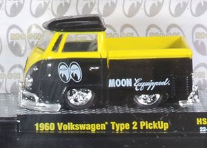 1960 VW Single Cab Truck `Mooneyes` - Gloss Black (Diecast Car)
