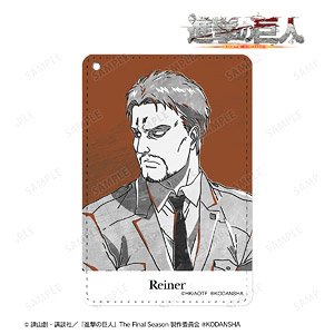 Attack on Titan Reiner Ani-Art Black Label 1 Pocket Pass Case (Anime Toy)