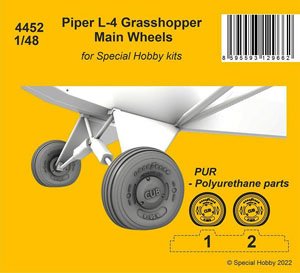 L-4 Grasshopper Main Wheels (Plastic model)