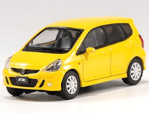 ホンダ フィット GD - RHD イエロー (ミニカー)