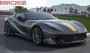 Ferrari 812 Competizione A Coburn Grey Yellow Brakes / Diamont Matt Grey Corsa Wheels (ミニカー)