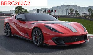Ferrari 812 Competizione A Red Corsa 322 Red Brakes / Diamont Matt Grey Corsa Wheels (ミニカー)